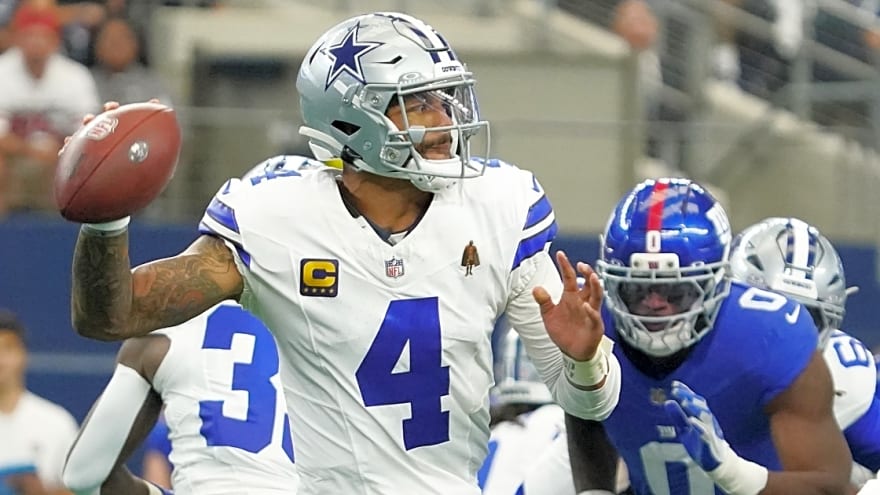 Cowboys rookie Tyler Booker reacts to blocking for Dak Prescott, compares him to wild list of past QBs