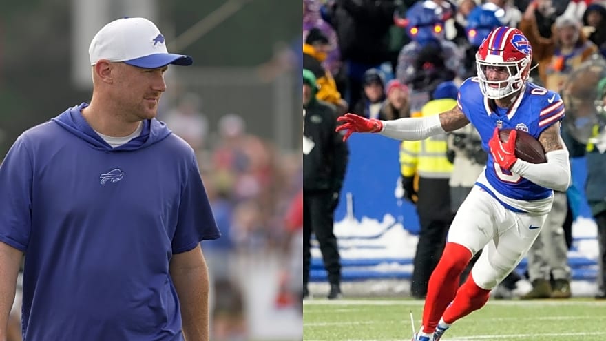 Bills HC Joe Brady supports WR Keon Coleman following owner’s comments