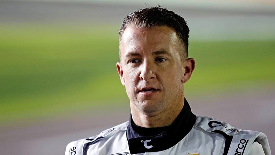 AJ Allmendinger tended to on the ground after scary wreck with Chase Elliott, car on fire at Talladega