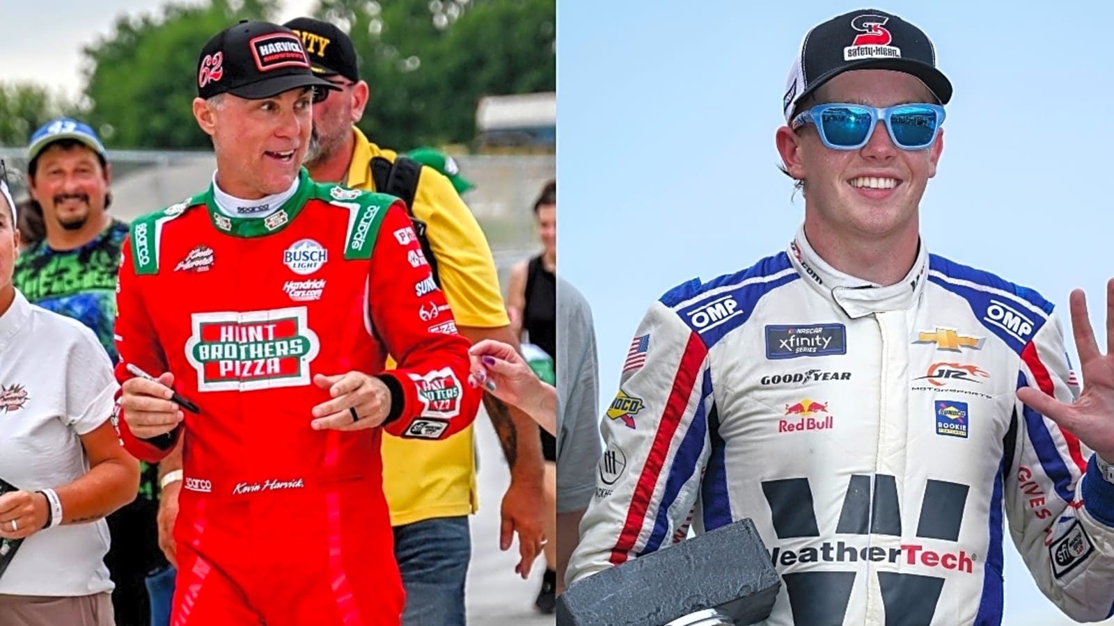 Kevin Harvick reacts to emotional shoutout from Connor Zilisch after NASCAR Cup Series news