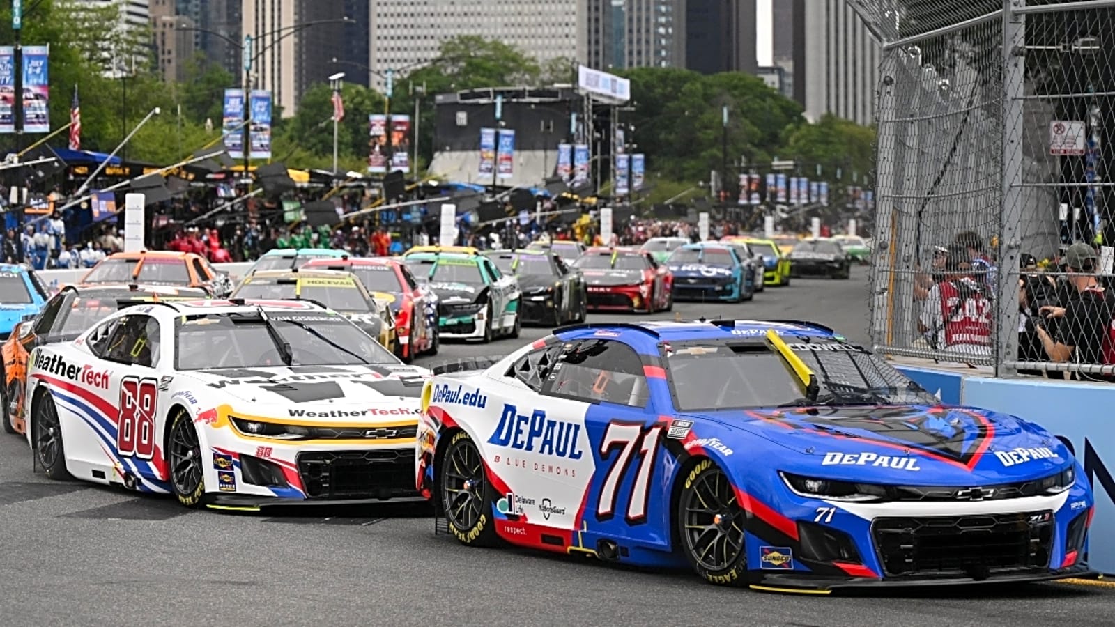 Denny Hamlin sounds off on Michael McDowell Chicago effort, comments on Shane van Gisbergen