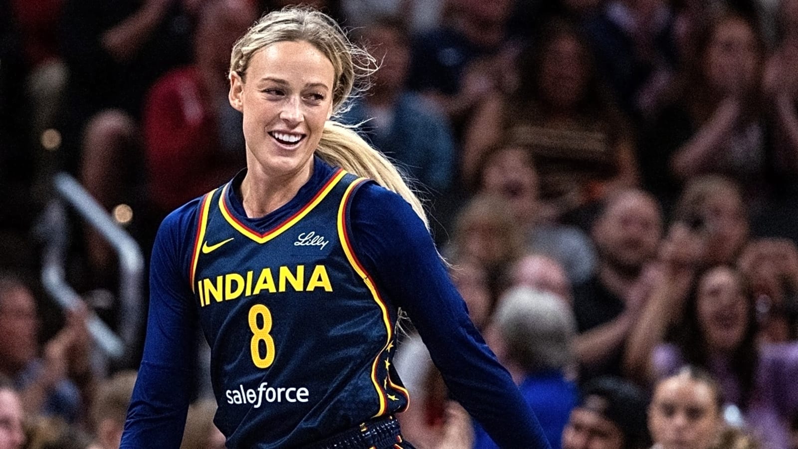 Aside from basketball, Sophie Cunningham also suited up for high school football