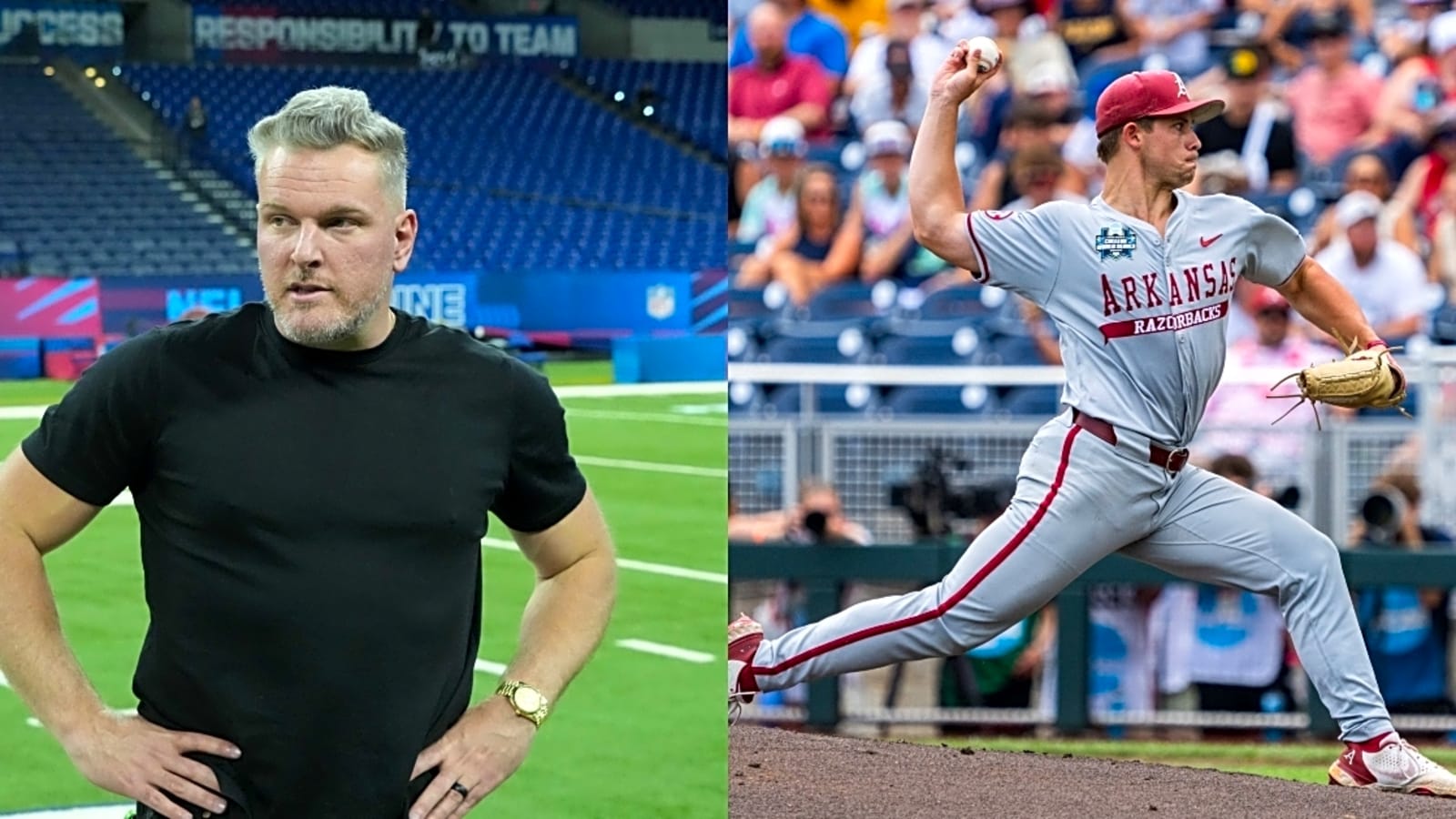 Pat McAfee reacts to Gage Wood no-hitter, makes bizzare request of Colts