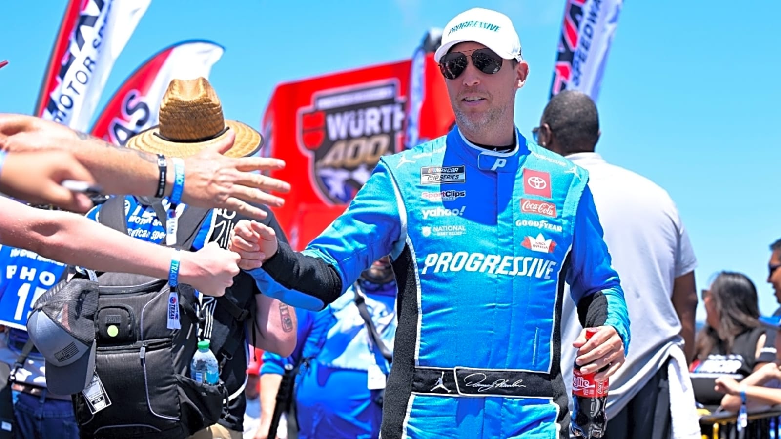 Denny Hamlin reacts to first NASCAR broadcast on Prime