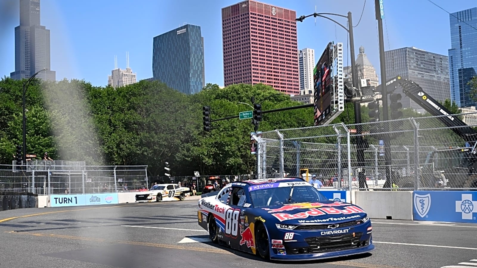 Dale Earnhardt Jr. warns Connor Zilisch after putting driver ‘in the wall’ during Chicago Street Race