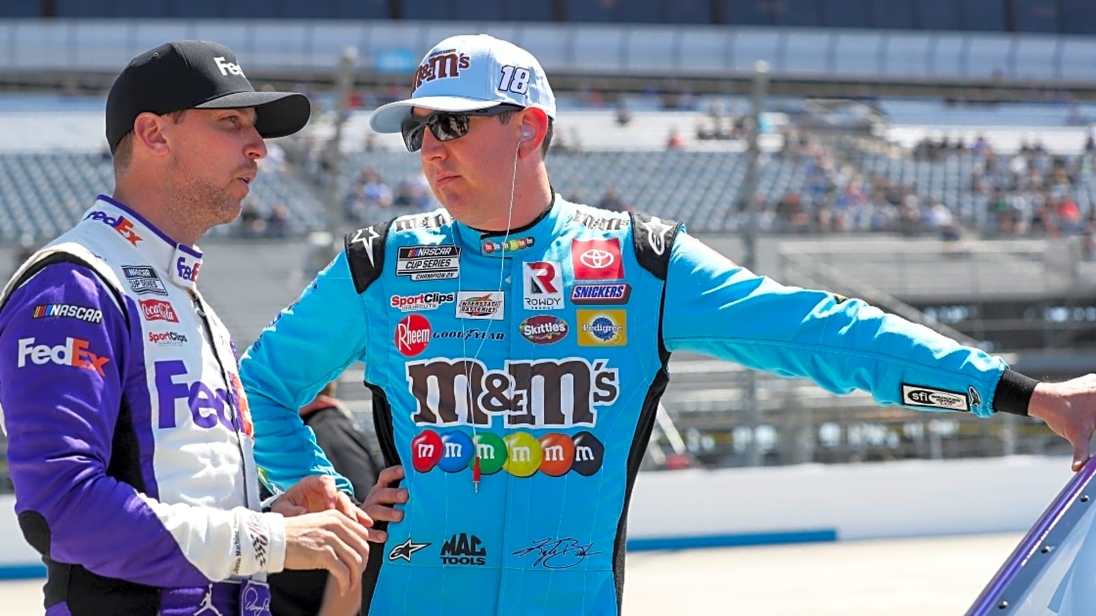 Denny Hamlin reacts to breaking Kyle Busch JGR Cup Series record with 57th win