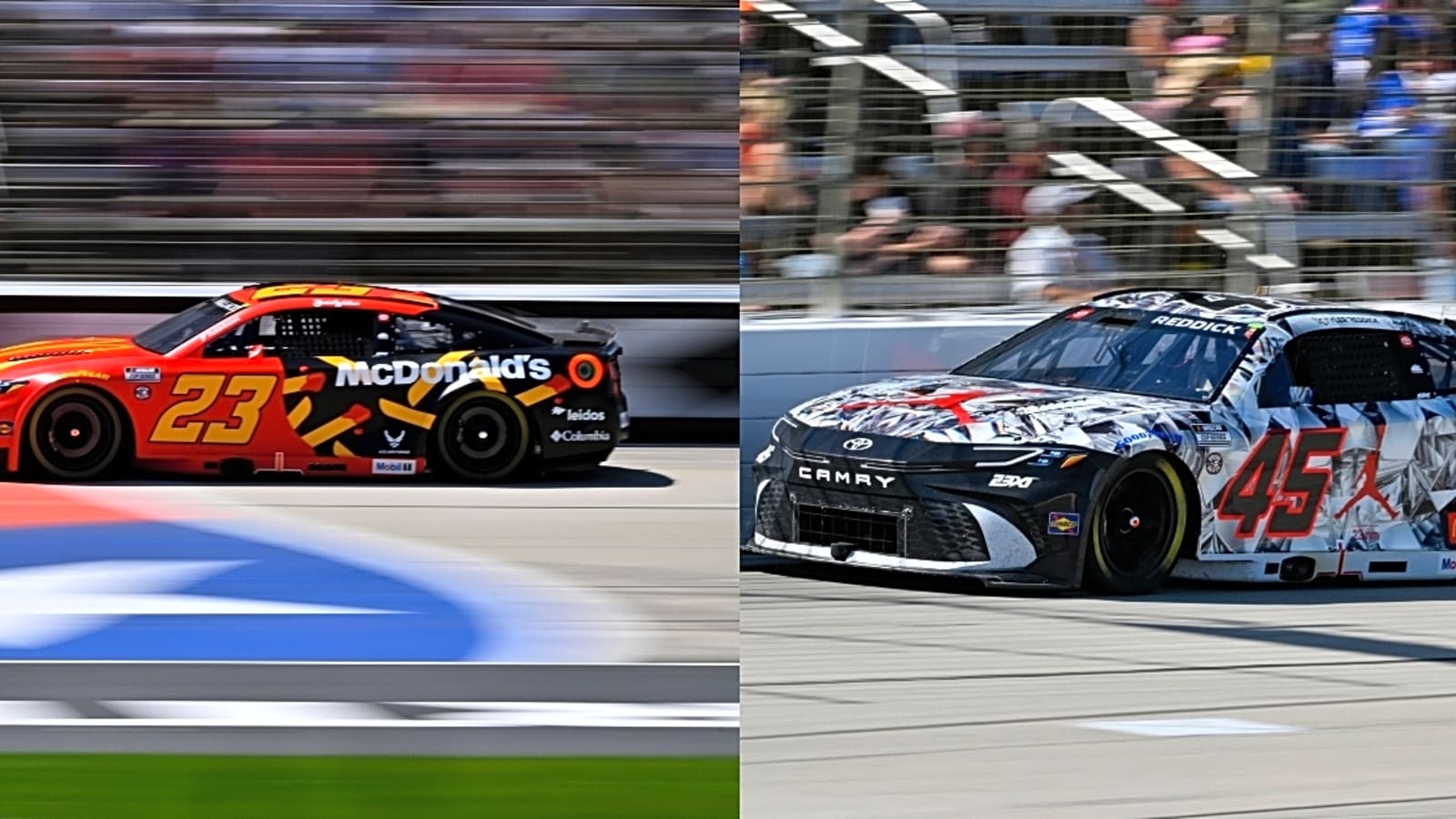 Denny Hamlin diagnoses issues for 23XI’s Bubba Wallace, Tyler Reddick at Texas
