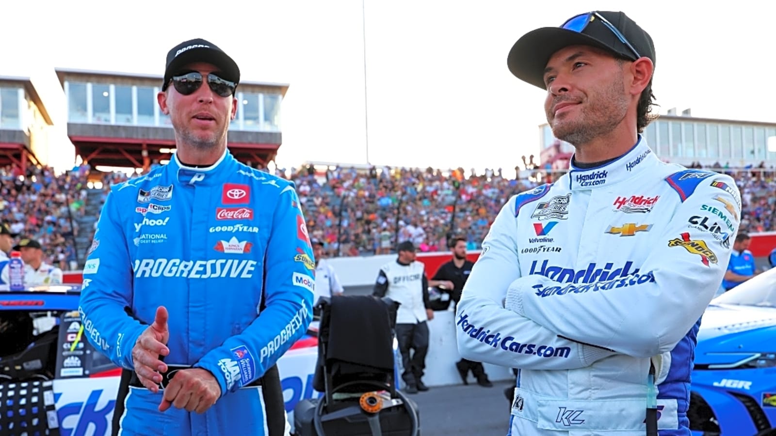 Kyle Larson explains shift in fan opinion of Denny Hamlin, becoming ‘sentimental favorite’ at Phoenix