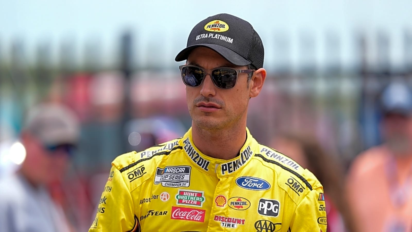 Joey Logano went to NASCAR hauler to talk to officials about Ross Chastain after Chicago controversy