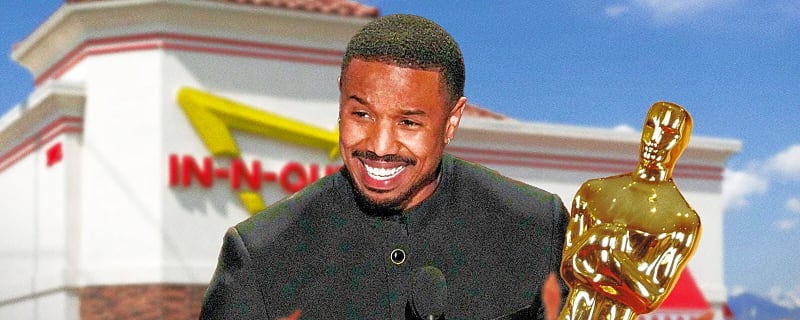 Michael B. Jordan follows in Paul Giamatti’s footsteps, celebrates Oscar win at In-N-Out