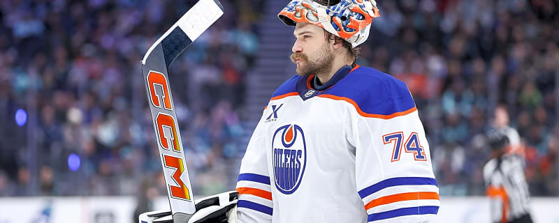 Stuart Skinner’s instant reaction to making Penguins debut against Oilers