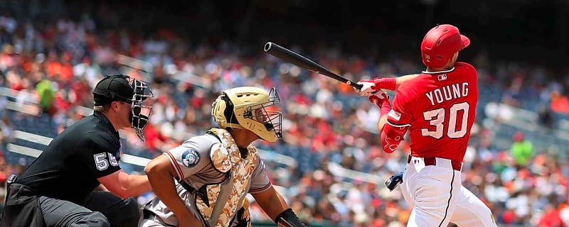 Nationals’ Jacob Young exits Mets game after taking 93 mph fastball to ribs