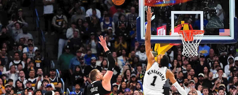 Watch Spurs’ Victor Wembanyama stuff Nikola Jokic not once but twice in a row during FIBA World Cup qualifiers