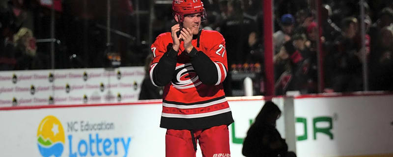 Nikolaj Ehlers’ immediate reaction to 1st hat trick with Hurricanes