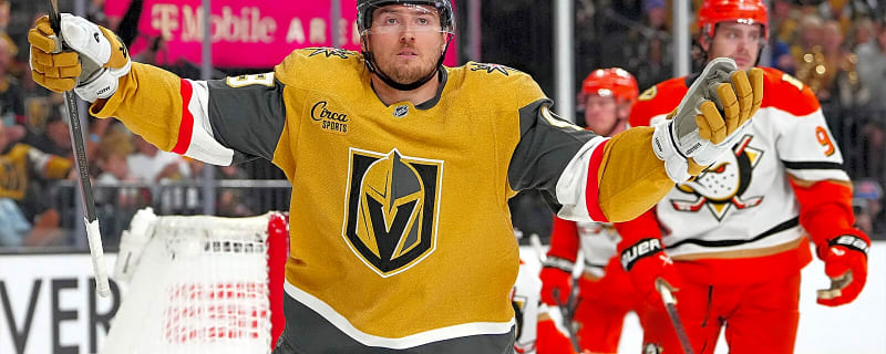 Golden Knights forward Ivan Barbashev’s immediate reaction to Game 1 winner vs. Ducks