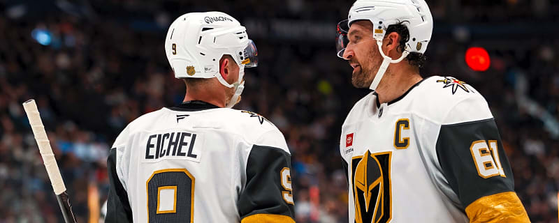 Golden Knights’ Jack Eichel, Mark Stone scout Ducks ahead of Round 2