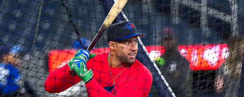 George Springer takes Blue Jays batting practice amid injured list stint