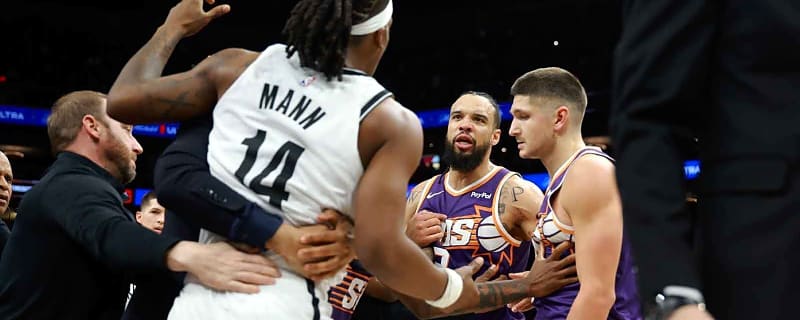 Egor Demin, Dillon Brooks altercation sparks wild fight between Nets, Suns resulting in injury