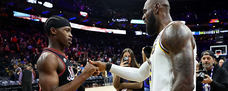 Why 76ers’ VJ Edgecombe was so excited to get LeBron James’ jersey despite taking L because of him