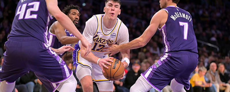 Jake LaRavia’s 1-word answer for Lakers’ response after tough practice