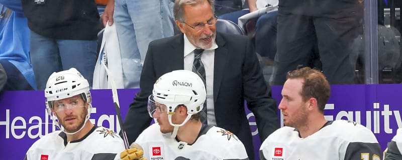 Golden Knights’ John Tortorella not at all worried despite 2-1 deficit vs. Mammoth