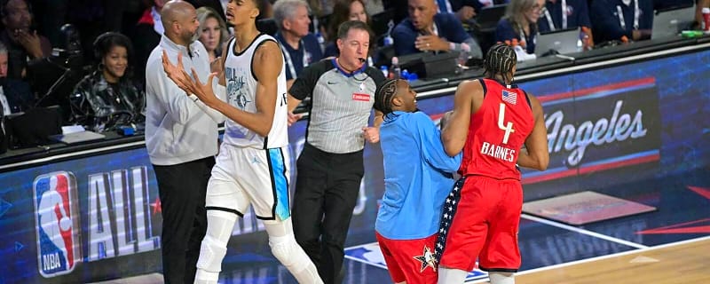 Spurs star Victor Wembanyama’s livid reaction to Scottie Barnes’ game-winner at All-Star Game
