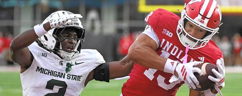 Indiana football star WR Elijah Sarratt doubtful vs. Wisconsin