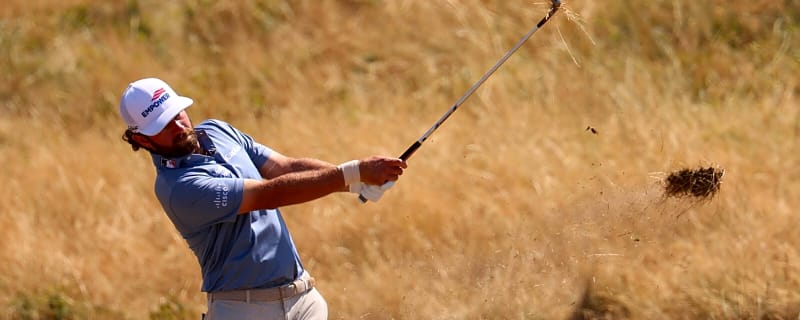 Cameron Young charges into clubhouse lead with 64 at Open Championship