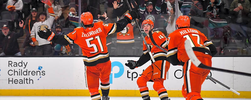Ducks’ Olen Zellweger joins exclusive club after OT winner vs. Mammoth