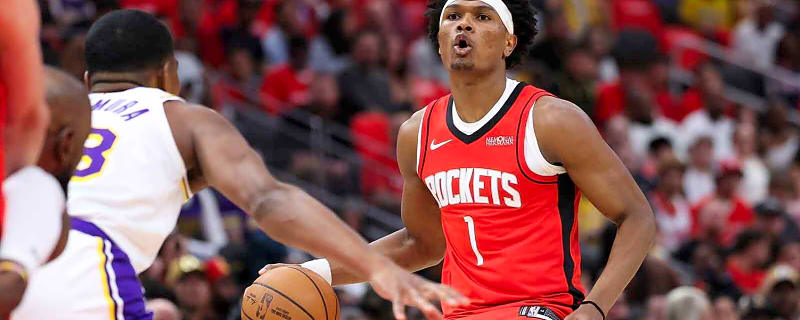 Amen Thompson’s insane athleticism leaves Luke Kennard with no chance in Rockets-Lakers