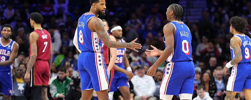 76ers’ Paul George, Tyrese Maxey share special moment after huge win over Bucks
