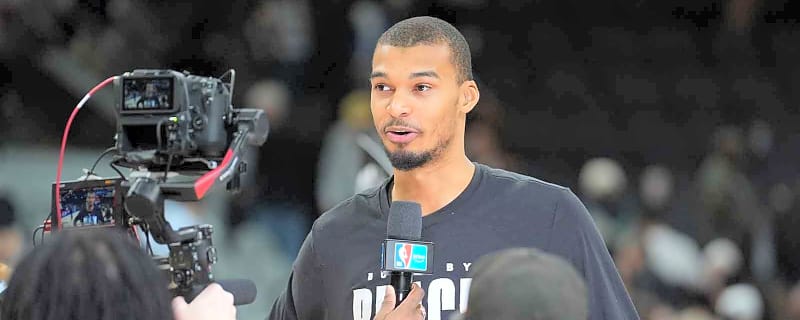 Watch Spurs’ Victor Wembanyama slide down railway at All-Star Weekend: ‘Be careful Vic’