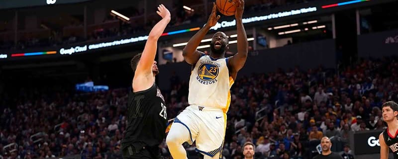 Draymond Green gets into it with Jabari Smith Jr. in heated moment in Warriors-Rockets