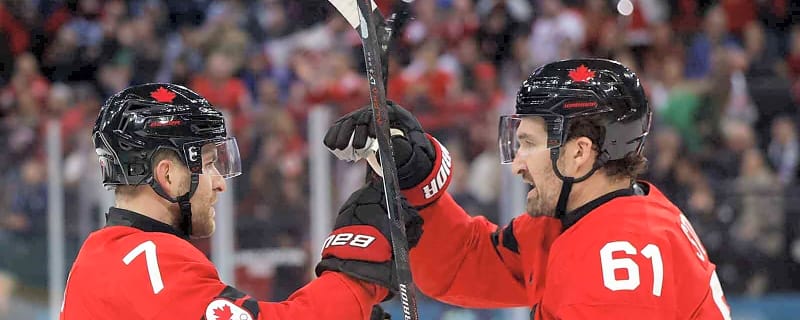 Devon Toews’ goal for Team Canada caps crazy sequence that makes Olympic history
