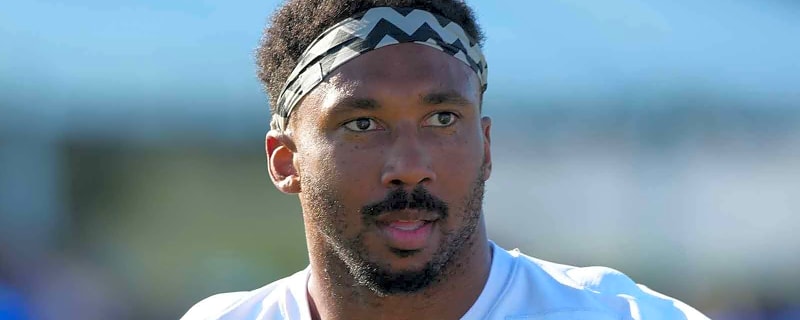 Rams’ Myles Garrett back at training camp practice after absence for soreness