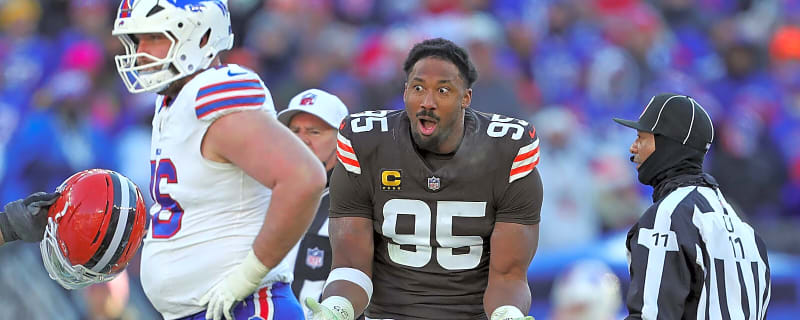 Why Browns’ Myles Garrett was credited with half a sack on questionable play