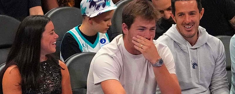 Patriots’ Drake Maye hypes up wife Ann Michael after charity softball performance