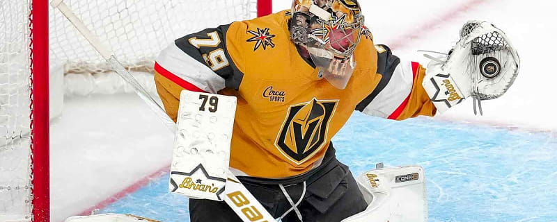 Golden Knights goaltender Carter Hart continues perfect trend after clutch Game 5 vs. Ducks