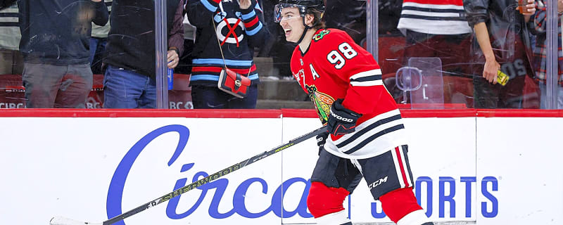 Connor Bedard’s media availability crashed by Blackhawks’ Andre Burakovsky in hilarious fashion