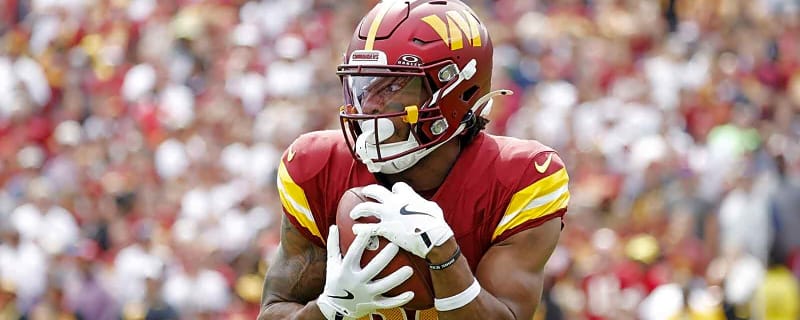 Commanders WR Jaylin Lane exits Eagles clash with ankle injury