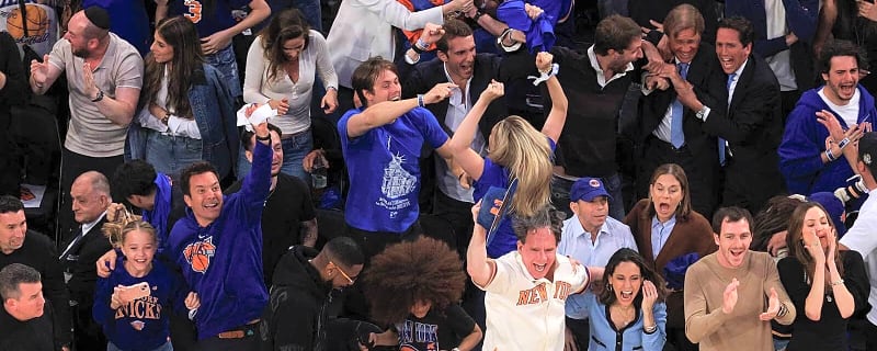 Finals berth on the road didn’t stop Knicks fans from partying outside MSG