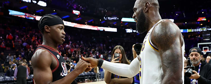 76ers’ VJ Edgecombe literally giddy talking about LeBron James free agency possibility