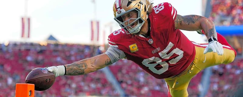 George Kittle absent at practice with ankle injury ahead of Bears game