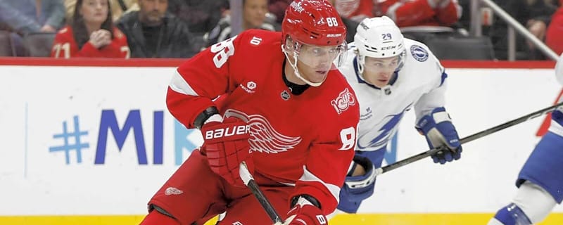 Red Wings’ Patrick Kane notches 1400th point on Alex DeBrincat goal