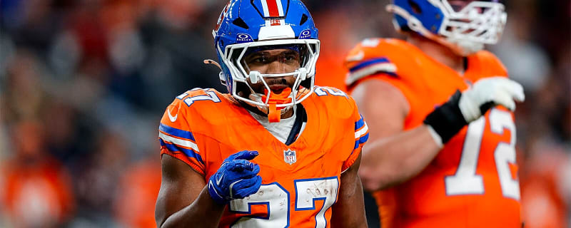 Broncos’ J.K. Dobbins officially out for Patriots AFC Championship clash