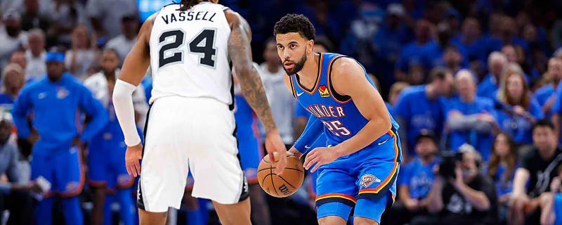 Thunder’s Ajay Mitchell, Spurs’ Devin Vassell teched up for post-foul Game 3 pushing match