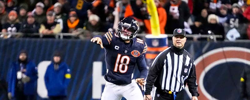 Bears’ Caleb Williams follows DJ Moore’s lead by trolling Packers with cheese grater hat at community event