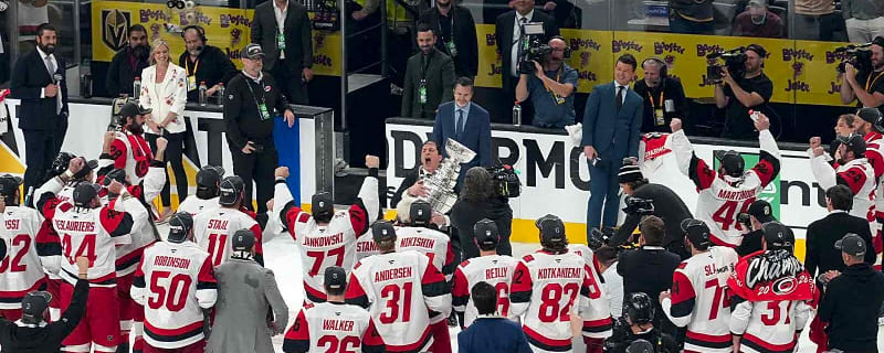 Watch Hurricanes’ Rod Brind’Amour reunite with Stanley Cup after 20 years