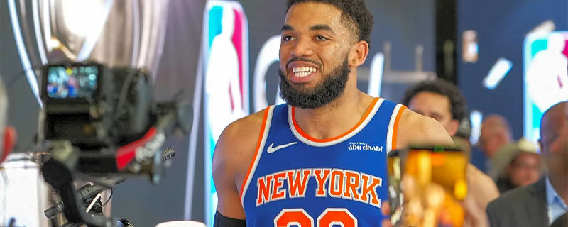 Knicks’ Karl-Anthony Towns blatantly dodges question about Donald Trump’s Game 3 attendance