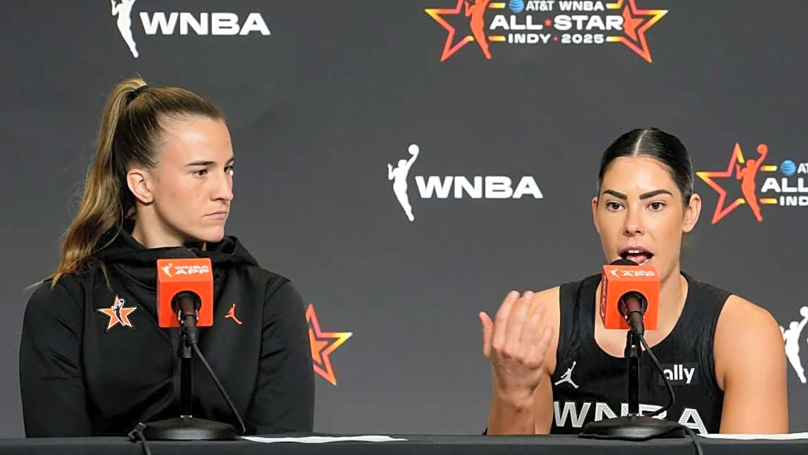 Kelsey Plum Calls Out Caitlin Clark Team In WNBA All-Star Press Conference